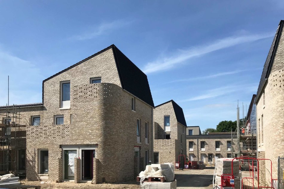 Passivhusprojektet Goldsmith Street er under opførelse